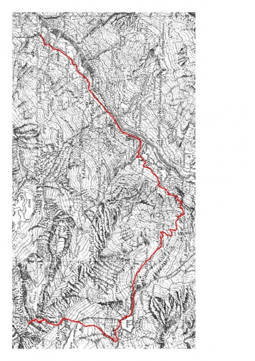 mappa cartinaCorno Bianco dal Vallone del Rissuolo